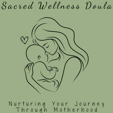 Sacred Wellness Doula - Nurturing Your Journey Through Motherhood - Outline of Mother Holding Baby